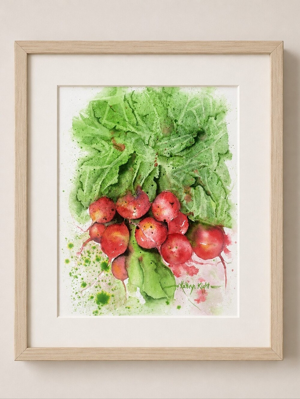 Original Watercolor Painting "Fresh from the Garden". 14" x 11"